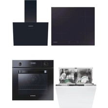 Hoover Ankastre Set (Fırın Ocak Davlumbaz) - Tam Ankastre Bulaşık Makinesi