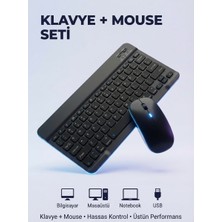 Kensa Kablosuz Bluetooth Klavye ve Mouse Seti 10 m Menzil Ev - Ofis Kullanımı İçin Şık Tasarım
