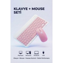 Kensa Tablet ve Bilgisayar Için Kablosuz Bluetooth Klavye ve Mouse Seti