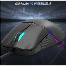 Zıdlı M80 Rgb Ergonomik Oyun Faresi – 8800 Dpı | 6 Düğme | Rgb Işık | 69 G | Siyah