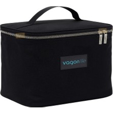 Vagonlife Termal Isı Yalıtımlı 22X15.5X16.5CM Ölçü ve Oxford Kumaşlı Cepli Termos Sefertası-Lunchbox Çantası