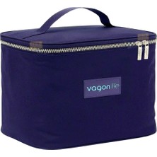 Vagonlife Termal Isı Yalıtımlı 22X15.5X16.5CM Ölçü ve Oxford Kumaşlı Cepli Termos Sefertası-Lunchbox Çantası