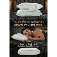 Ortopedik Visco Yastık Meditation Anti-Stres Etkili Ortopedik (40X60) - Rahatlatıcı Uyku Terapisi