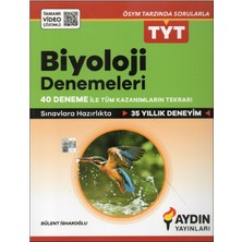 Aydın Yayınları Aydın Tyt Biyoloji 40 Deneme