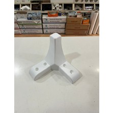 Karapolat Ürgüp 1.kalite Plastik Beyaz Renk 14 cm Mobilya Ayağı (4 Adet)