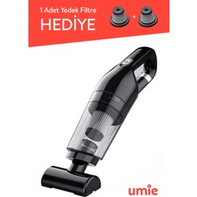 Umie ELS24 Emiş Kablosuz Şarjlı Taşınabilir Type-C Ev ve Araç El