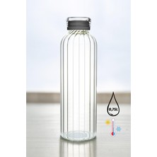 Comprox Line Series Borosilikat Cam Matara 0,75ML Vakum Kapaklı Su Şişesi Suluk 750ML