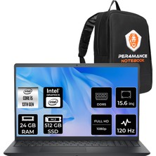 Dell Pro 15 Essential Intel Core I5 1334U 24GB 512GB SSD 15.6" Fhd 120Hz Fdos Taşınabilir Bilgisayar & Per4 Çanta PV15250CI5165NP312