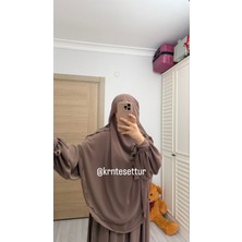 Kol Bağlamalı Elbise Gölgeli Sufle