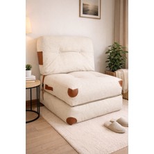 Pufymax Comfy Yeni Nesil Bohem Tekli Koltuk,yataklı Katlanır Berjer,Yer yatağı,modüler yapı 75x75 |85cm