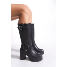 Riccon Iohlartha Kadın Tokalı Topuklu Çizme 00121515