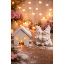 Szn Home Design Hediyelik Dekoratif Cüceler Ev Tealight Mum Dahildir Sevgililer Özel Ev Dekorasyon Masa Üstü Süsü