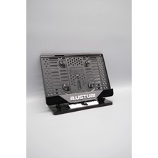 Plakam54 Ortası Gri Parçalı Beyaz Yazılı Kişiye Özel Isimli Pleksi Motor Plakalığı