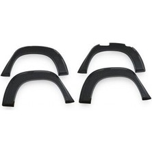 Mitsubishi Mıtsubıshı L200 2019 Set 8 Parça Çamurluk Kaplama 9203 Siyah Mat Asa Kum Desen Vidalı