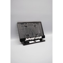 Plakam54 Düz Agresif Fontlu Siyah Kişiye Özel Isimli Pleksi Motor Plakalığı