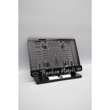 Taçlı Gümüş Kişiye Özel Isimli Pleksi Motor Plakalığı