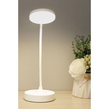 WİderMarkt  Kademeli Dokunmatik LED Masa Lambası - 360° Ayarlanabilir Başlık, USB Şarjlı, Beyaz & Gün Işığı