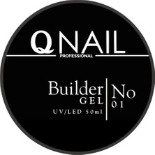 Qnail Professional Builder Gel No:01 50 ml Clear
