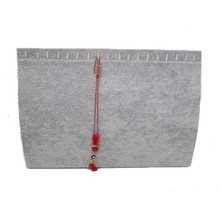 Özer Kutu Ayaklı Kolye Zincir & Kolye  Standı (19 Lu) Gri Süet
