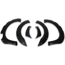 Ford Ranger Xlt 2019 Set 7 Parça Çamurluk Kaplama 9203 Siyah Mat Asa Kum Desen Vidalı