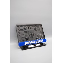 Plakam54 Düz Agresif Fontlu Lacivert Kişiye Özel Isimli Pleksi Motor Plakalığı