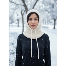 Kervan Pazar Kadın Kışlık Triko Örgü Balaklava Tesettür Başlık-Şapka