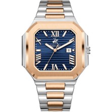 Beverly Hills Polo Club BP3845X.590 Seramik Safir Kaplamalı Paslanmaz Çelik 10 Atm Erkek Kol Saati