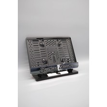 Plakam54 El Yazı Fontlu Kişiye Özel Isimli Gümüş Pleksi Motor Plakalığı