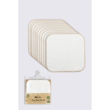 Bistyle Organik 20X20 10'lu Penye Mendil 90102 Ekru