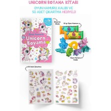 Daphne Mall Unicorn Boyama Kitabı - Oyun Hamurlu - 3 Yaş