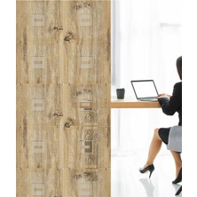 Wooddoom Lazer Kesim Sarkıt Paravan,ahşap Seperatör, Panel Levha Seti Dekorasyon Ahşap Oda Bölücü Çip Işlemci