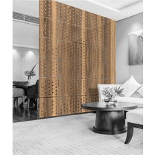 Wooddoom Lazer Kesim Sarkıt Paravan, Ahşap Seperatör, Panel Levha Seti Dekorasyon Ahşap Oda Bölücü Nokta