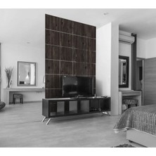 Wooddoom Lazer Kesim Sarkıt Paravan, Ahşap Seperatör, Panel Levha Seti Dekorasyon Ahşap Oda Bölücü Kare Model