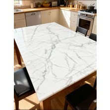 Çiftçi Plasmar Mermer Desenli - Kalın , Şık ,pvc 1,2 mm Masa Örtüsü