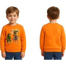 Sedirli Unisex Braınrot Baskılı Çocuk Swaetshirt 3 Iplik Şardonlu