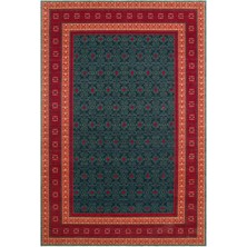 Akbel Halı Kadim KDM 13 Navy Kırmızı-Anadolu Motifli El Emeği Yüksek Yün Kara Tezgah Halısı