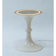 Wildwhite Smart - Oturma Odası, Yatak Odası LED Işıklı ve Akıllı Şarjlı Yan Sehpa