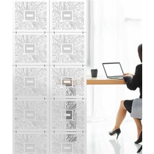 Wooddoom Lazer Kesim Sarkıt Paravan,ahşap Seperatör, Panel Levha Seti Dekorasyon Ahşap Oda Bölücü Çip Işlemci