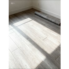 Çiftçi Plasmar Gri - Pvc Zemin Kaplama - Keçeli Kalın - Yer Döşemesi Mineflo Soba Altı Parke Desen Kesme