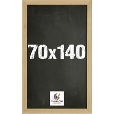 Tuvalcim Kırtasiye 70X140 cm Kara Tahta Yazı Tahtası Naturel Renk Çerçeve