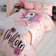 Colezium Genç Ranforce Tek Kişilik Nevresim Takımı Pink Dreams Pudra