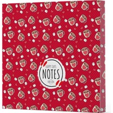 Daphne Mall Kahve 9 - Çizgisiz Yan Boyamalı Defter