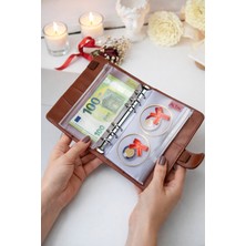 Mint Design Birikim Ajandası - Bütçe Planlayıcı Cüzdan - Kahverengi