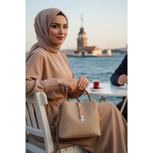 Just Polo Kadın Orijinal Just Polo 3 Bölmeli Ayarlanabilir Askılı Şık El & Omuz Çantası Shoulder Bag