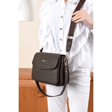 Just Polo Kadın Orijinal Just Polo Baskılı Büyük Boy Şık El ve Omuz Çantası Shoulder Bag Ebat: 29 x 25 cm