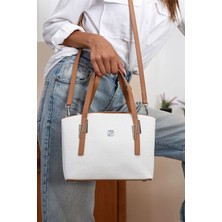 Just Polo Kadın Orijinal Just Polo 5 Bölmeli Şık El ve Omuz Çantası Shoulder Bag 26 x 24