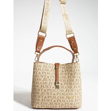 Just Polo Jp Polo Kadın 4 Bölmeli Lüks El & Omuz Çantası Shoulder Bag Ebat: 25X25 cm