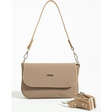 Just Polo Kadın Krem Camel El ve Omuz Çantası 346005MH