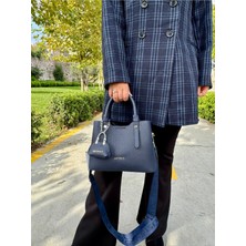 Just Polo Kadın Orijinal Just Polo Yeni Sezon 3 Bölmeli Yumuşak Deri Şık El ve Omuz Çantası Shopper 22 x 18 cm