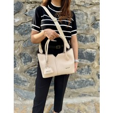 Just Polo Kadın Orijinal Just Polo Yumuşak Deri Ayarlanabilir Askılı Lüks El ve Omuz Çantası Shoulder Bag